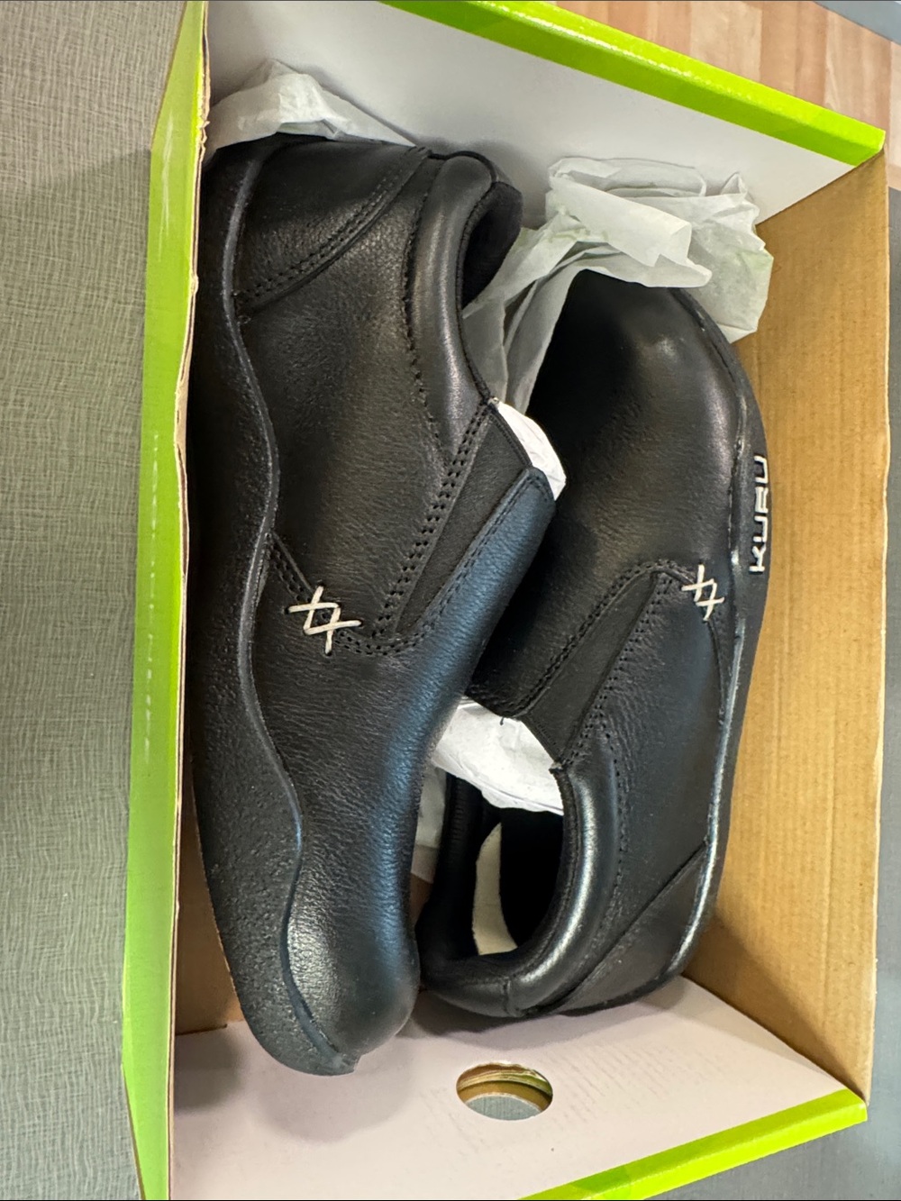 KURU Black Slip-On KIVI Casual Loafers